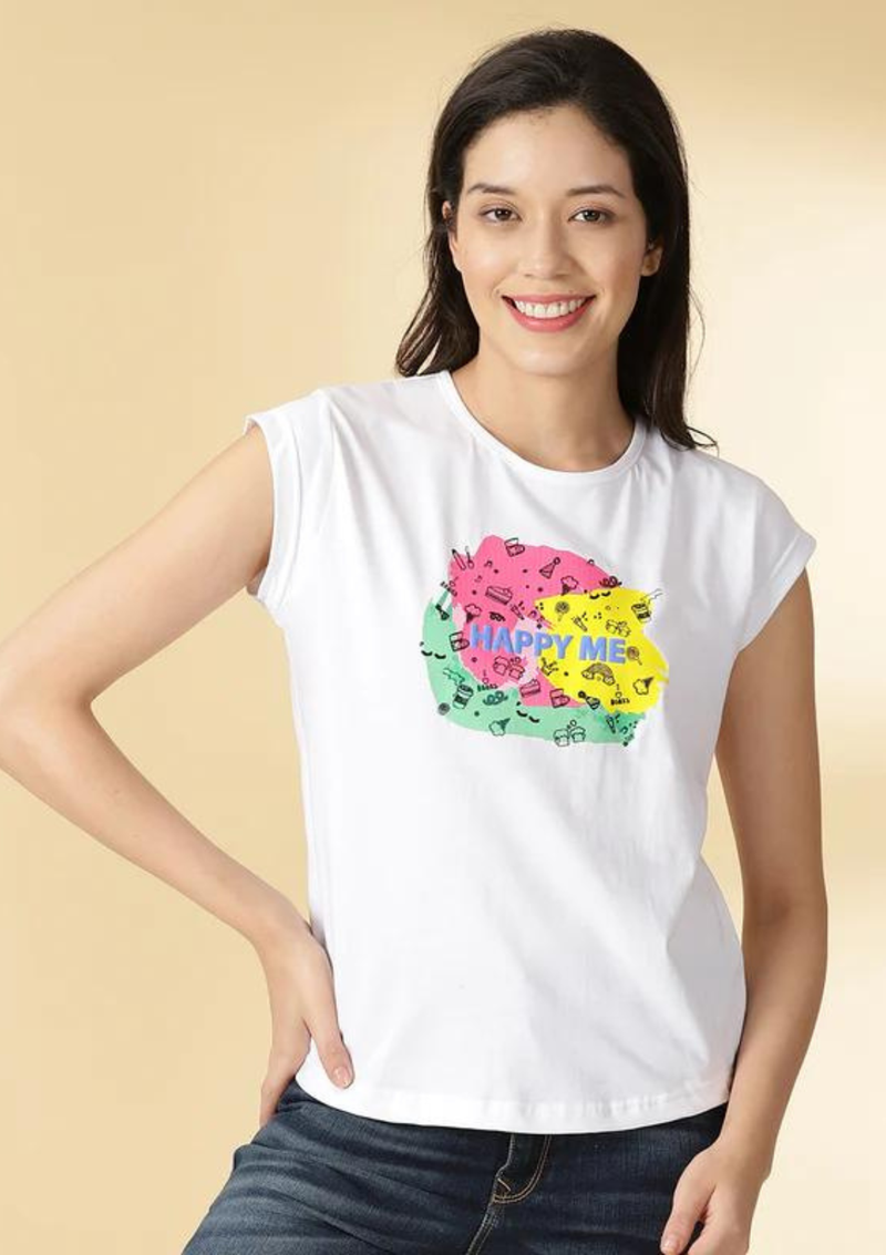 PREMIUM COTTON HAPPY ME T-SHIRT