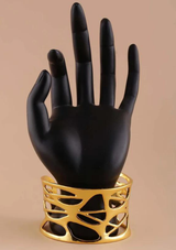Chunky Cutwork Cuff Bracelet
