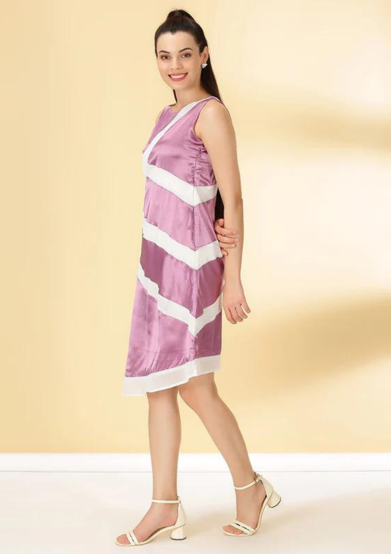 Crepe Cut Panel Dress