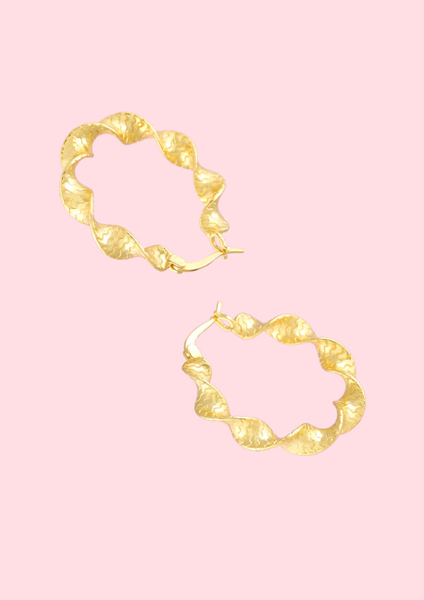 helix hoop earrings gold