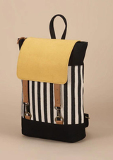 Canvas and Leather Laptop Backpack