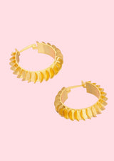 Sculpted Wavy Hoops