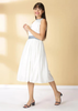 Celeste - White Rayon Dress, Celeste - White Rayon Dress, women's rayon dress