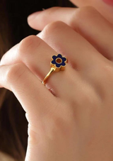 Daisy Neon Adjustable Ring