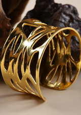 Chunky Cutwork Cuff Bracelet