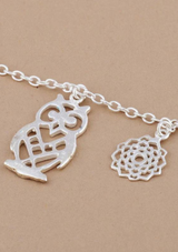 Silver Owl Charm Bracelet