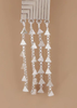 Etched Silver Charm Dangler Earring