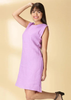 Supernova - Violet Linen Shift Dress