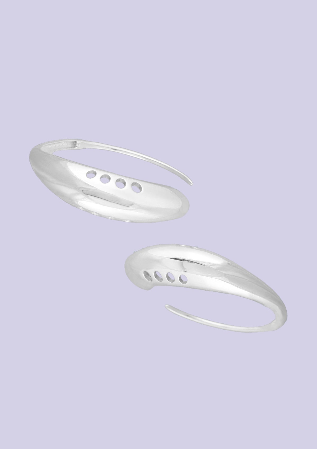 Silver Circular Earring - IshqMe