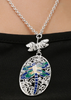 Dragonfly Pendant Silver Necklace