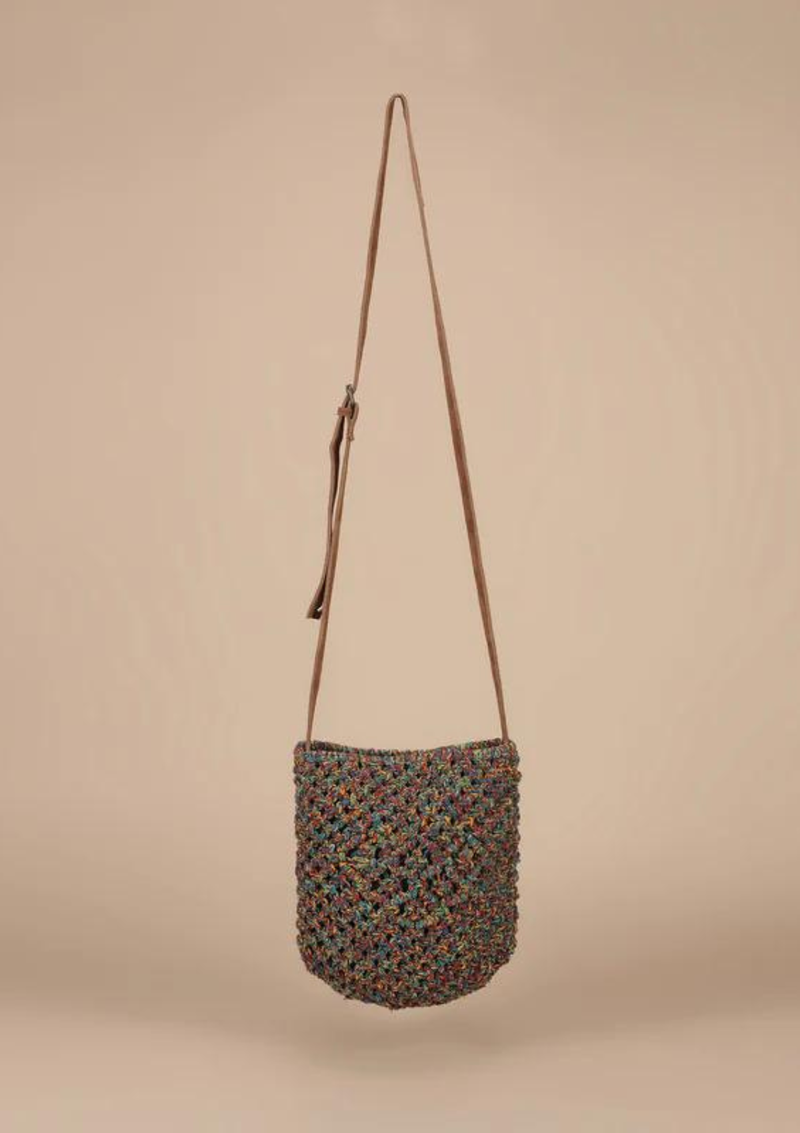 Multi-Coloured Macrame Sling Bag