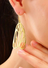 butterfly drop earrings
