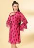 Pleated Chiffon Party Dress