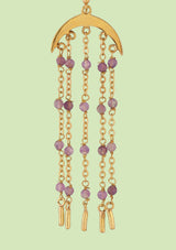 Amethyst Beads Earring
