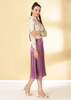 Satin Shirt and Skirt