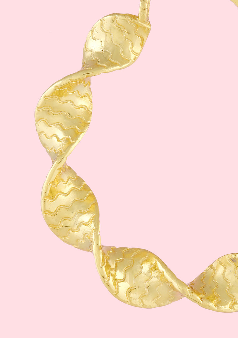 gold hoop for helix piercing