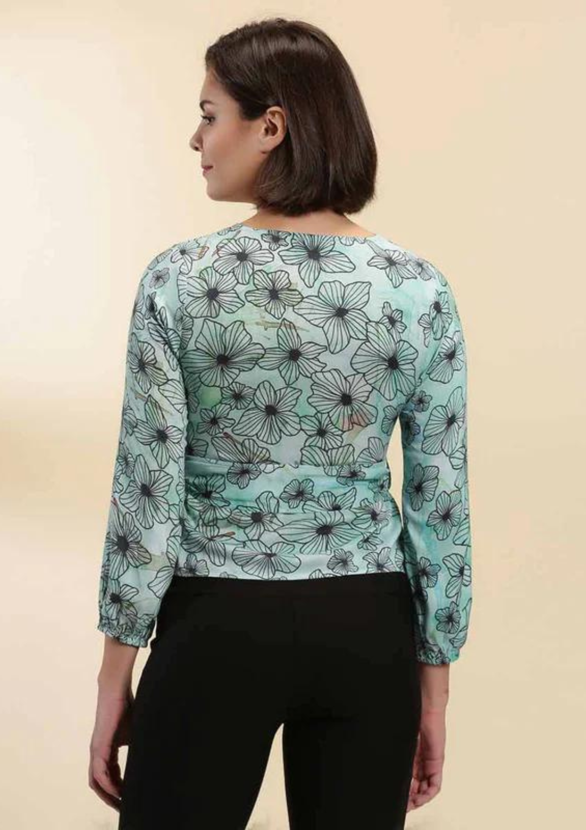 Overlap Front Tied Top