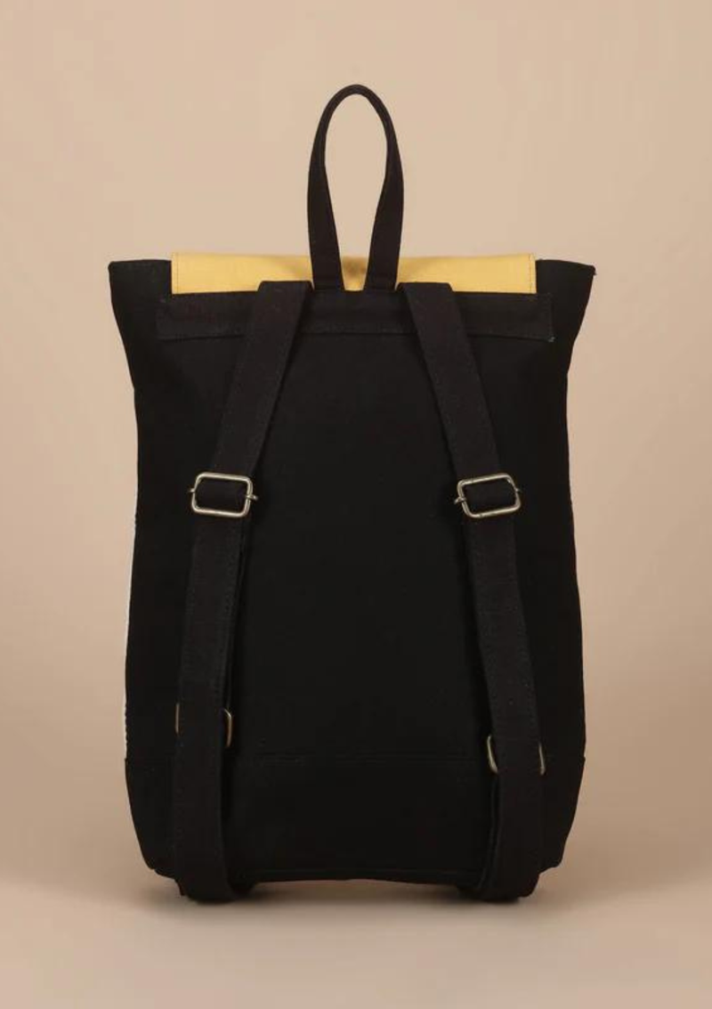Canvas and Leather Laptop Backpack