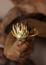 Adjustable Cascading Flower Ring