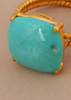 Turquoise Studded Silver Ring