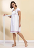 Petal Sleeve Empire Dress