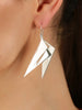 Geometric Silver Dangle Earring