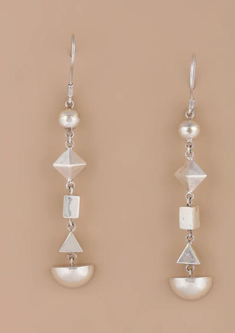 Geometric Shapes Dangler Earrings