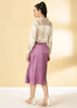 Satin Shirt and Skirt
