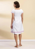 Petal Sleeve Empire Dress