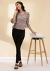 Printed Flared Sleeve Top, bell sleeves top