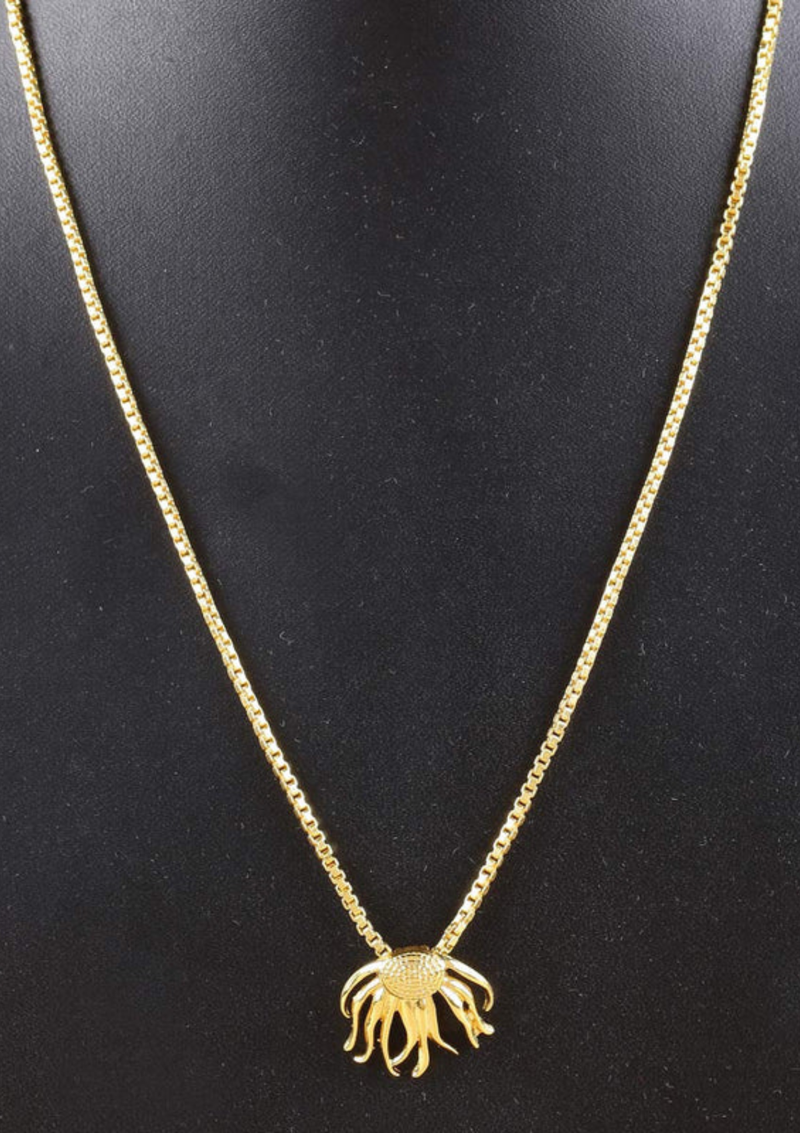 Delicate Flower Pendant Necklace