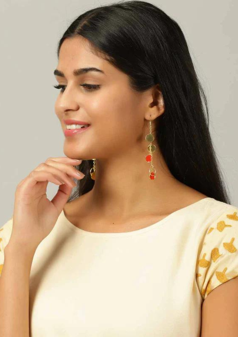boho gold earrings