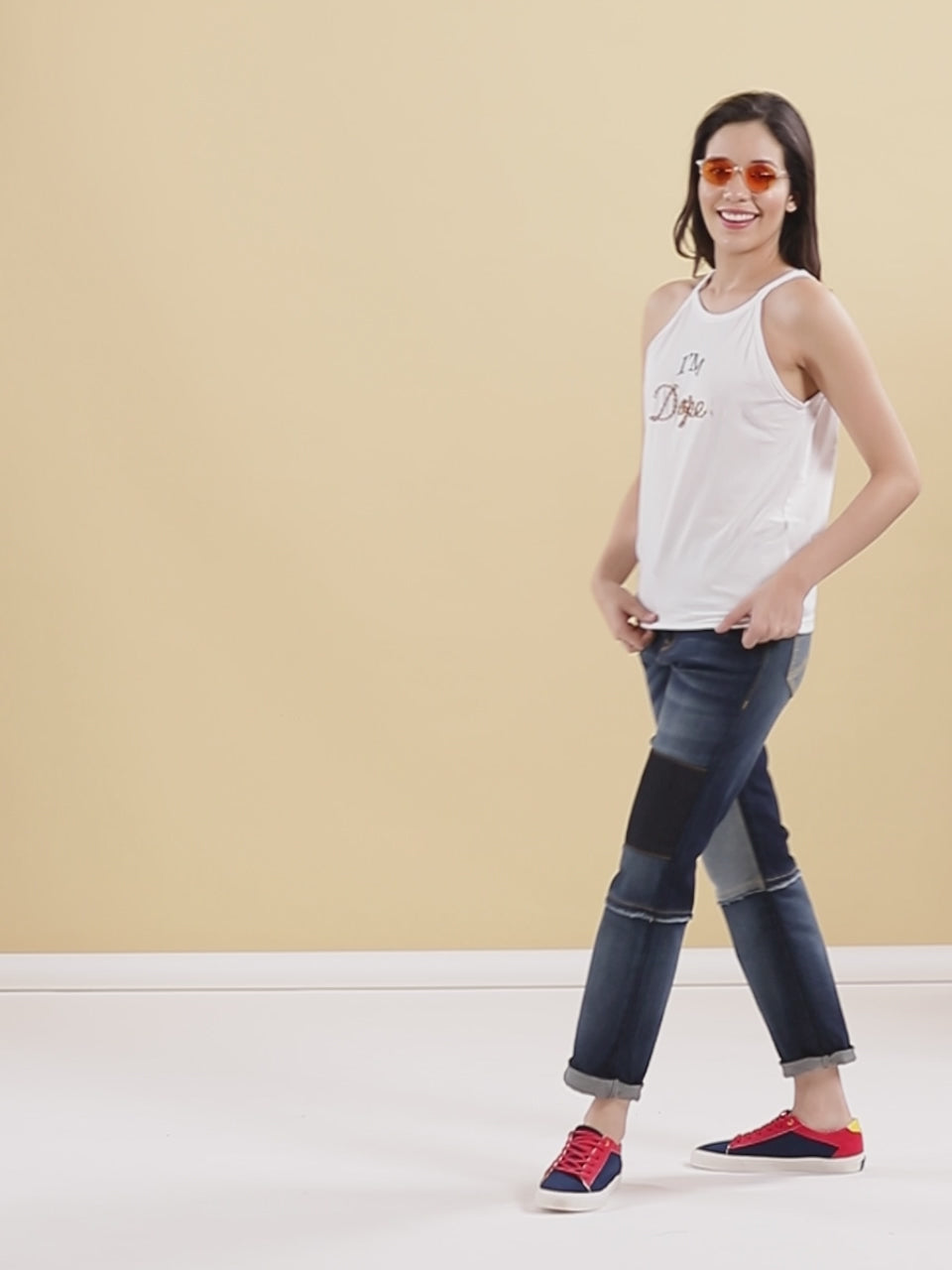 Products White Sleeveless T-Shirt