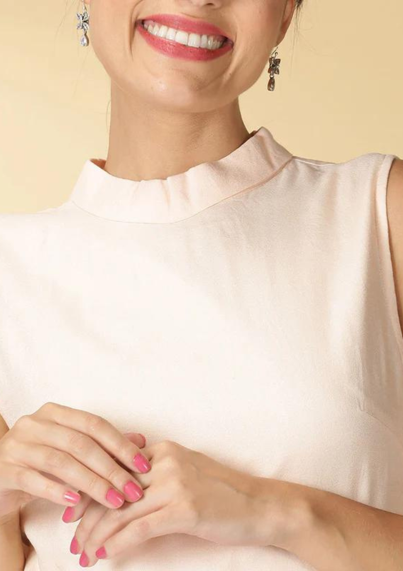 Stardust - Peach Rayon Dress