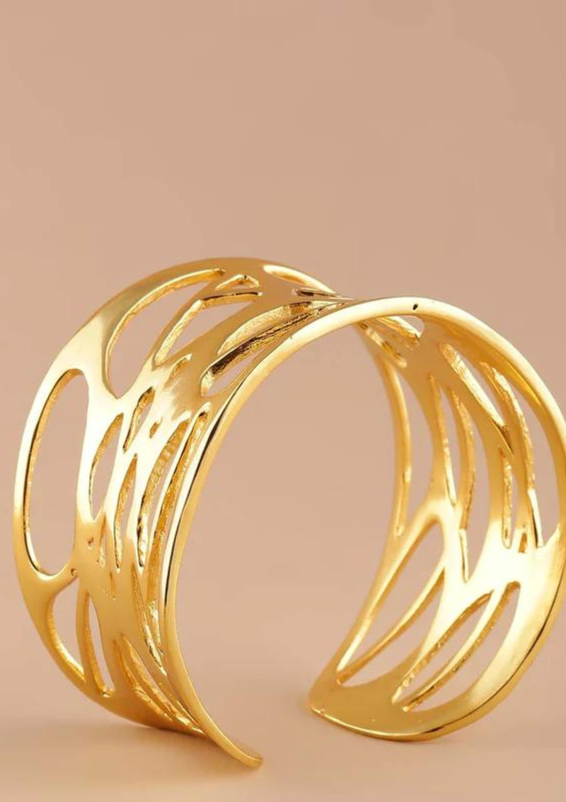 Chunky Cutwork Cuff Bracelet