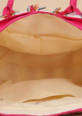 Acrylic Fringed Handcrafted Tote Bag