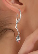 Flower Drop Earring