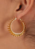 wavy hoop earrings