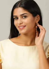 boho earrings gold