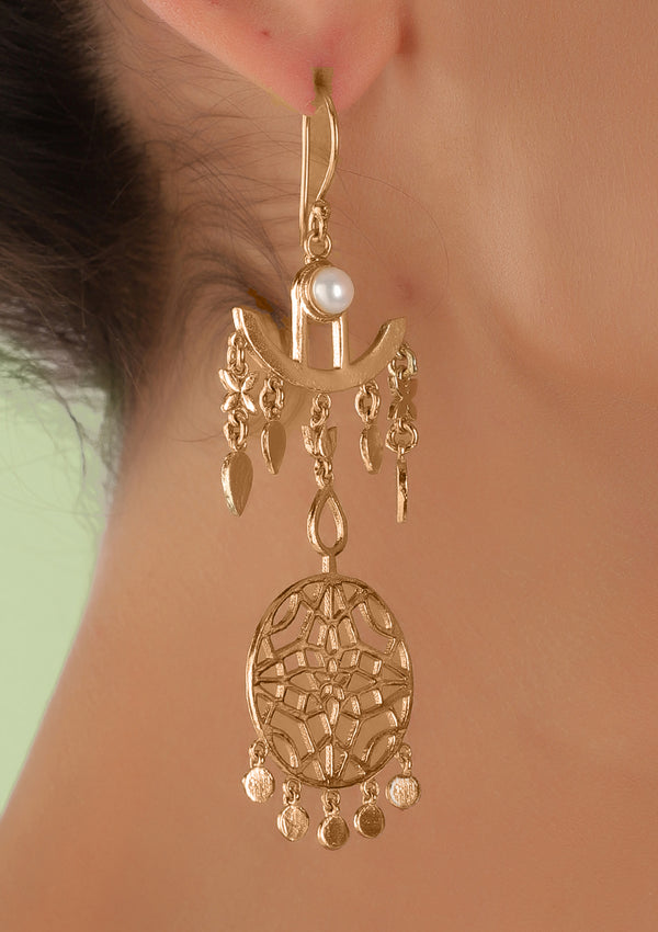 FLORAL FILIGREE EARRING