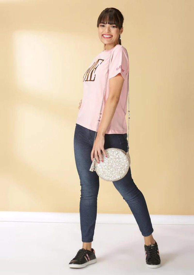 T shirt sales sequin reversible femme