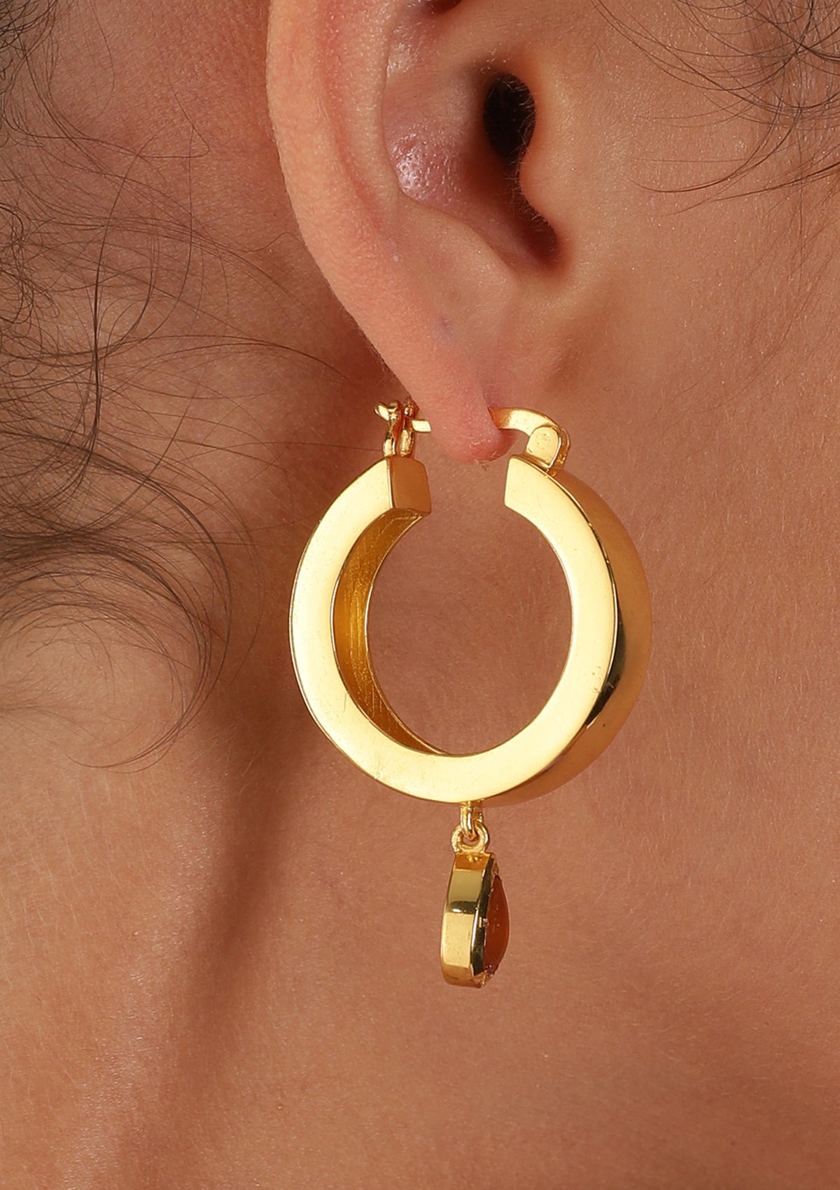 carnelian stud earrings