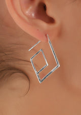 Diagonal Square Earring