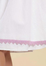 Petal Sleeve Empire Dress