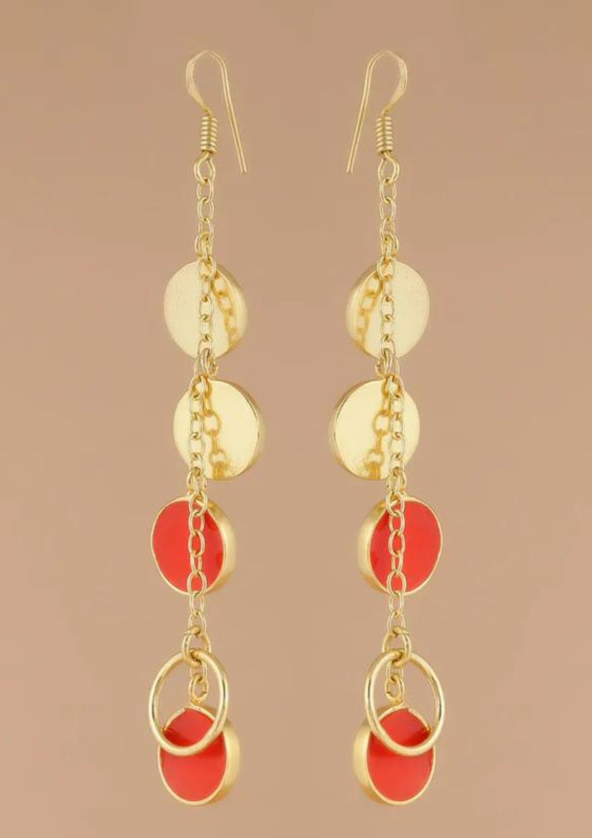gold bohemian earrings
