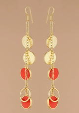 gold bohemian earrings