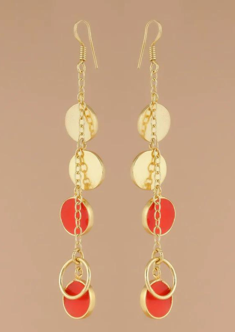 gold bohemian earrings