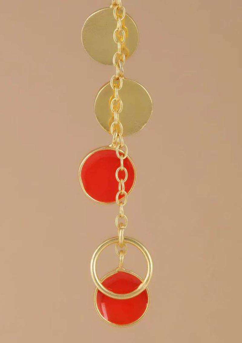 gold boho hoop earrings