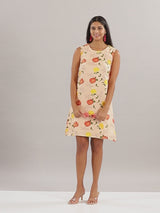 Floral printed shift dress