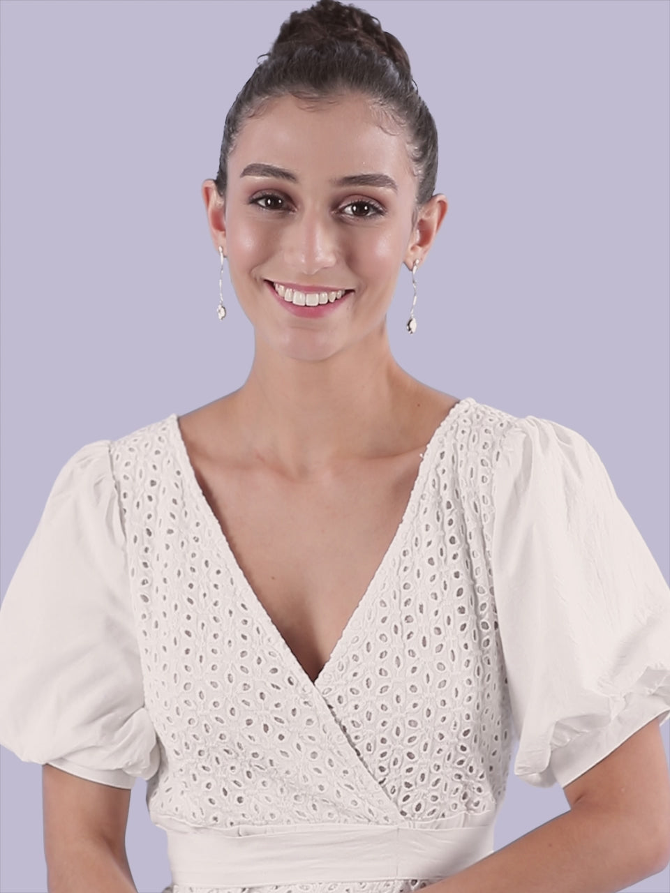 Flower Drop Earring